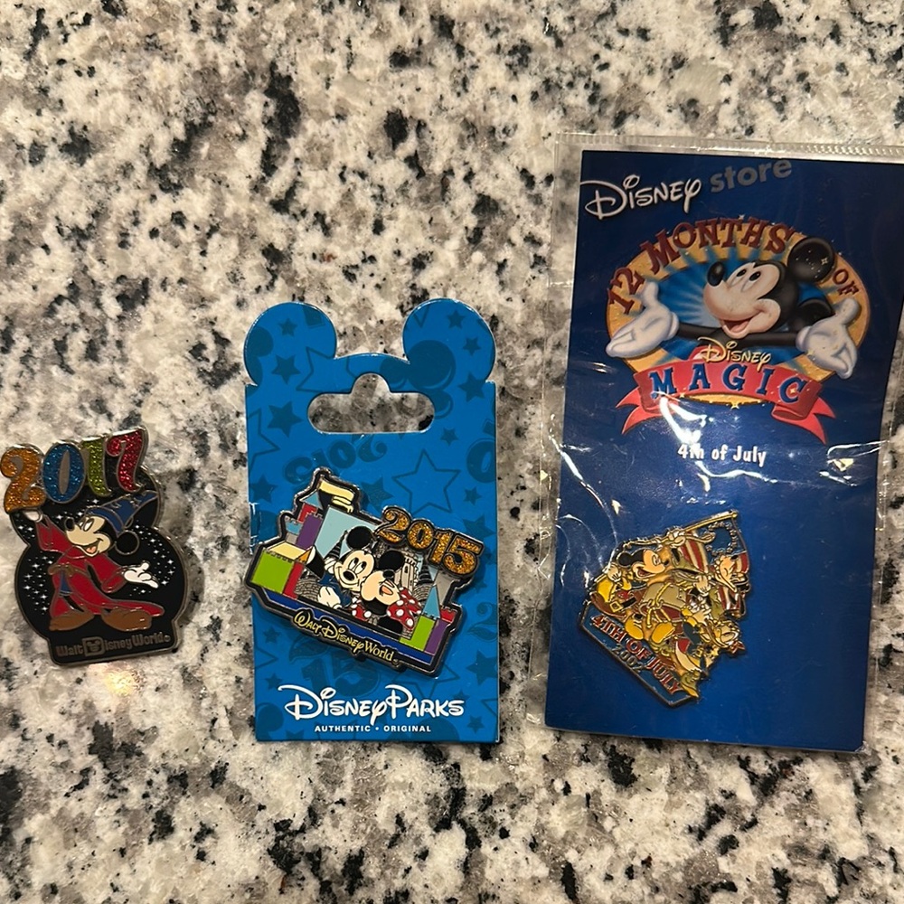 Disney Parks Mickey Mouse Pin Set